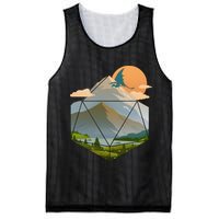 Dungeons Dragons DnD D20 Dice Mountain Nature Scene Mesh Reversible Basketball Jersey Tank