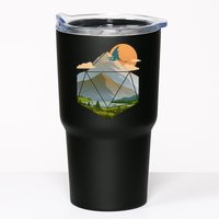 Dungeons Dragons DnD D20 Dice Mountain Nature Scene Tumbler