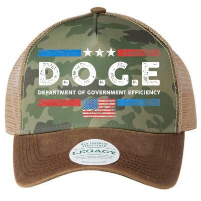 D.O.G.E Doge Department Of Government Efficiency Vintage Legacy Tie Dye Trucker Hat