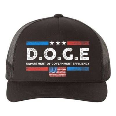 D.O.G.E Doge Department Of Government Efficiency Vintage Yupoong Adult 5-Panel Trucker Hat