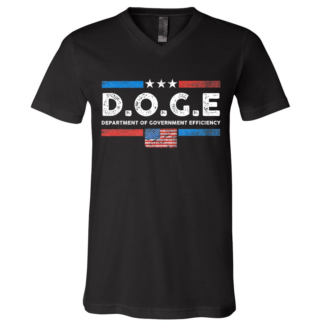 D.O.G.E Doge Department Of Government Efficiency Vintage V-Neck T-Shirt