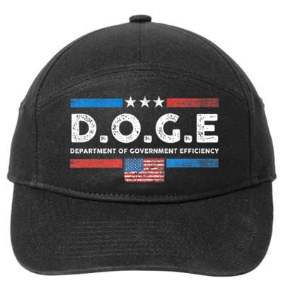 D.O.G.E Doge Department Of Government Efficiency Vintage 7-Panel Snapback Hat