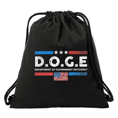 D.O.G.E Doge Department Of Government Efficiency Vintage Drawstring Bag