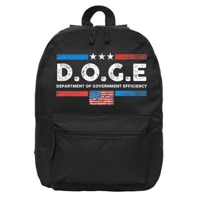 D.O.G.E Doge Department Of Government Efficiency Vintage 16 in Basic Backpack