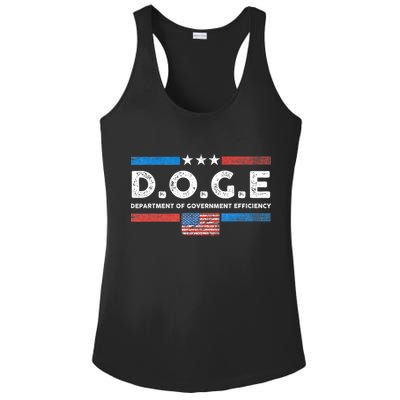 D.O.G.E Doge Department Of Government Efficiency Vintage Ladies PosiCharge Competitor Racerback Tank
