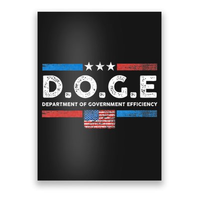 D.O.G.E Doge Department Of Government Efficiency Vintage Poster