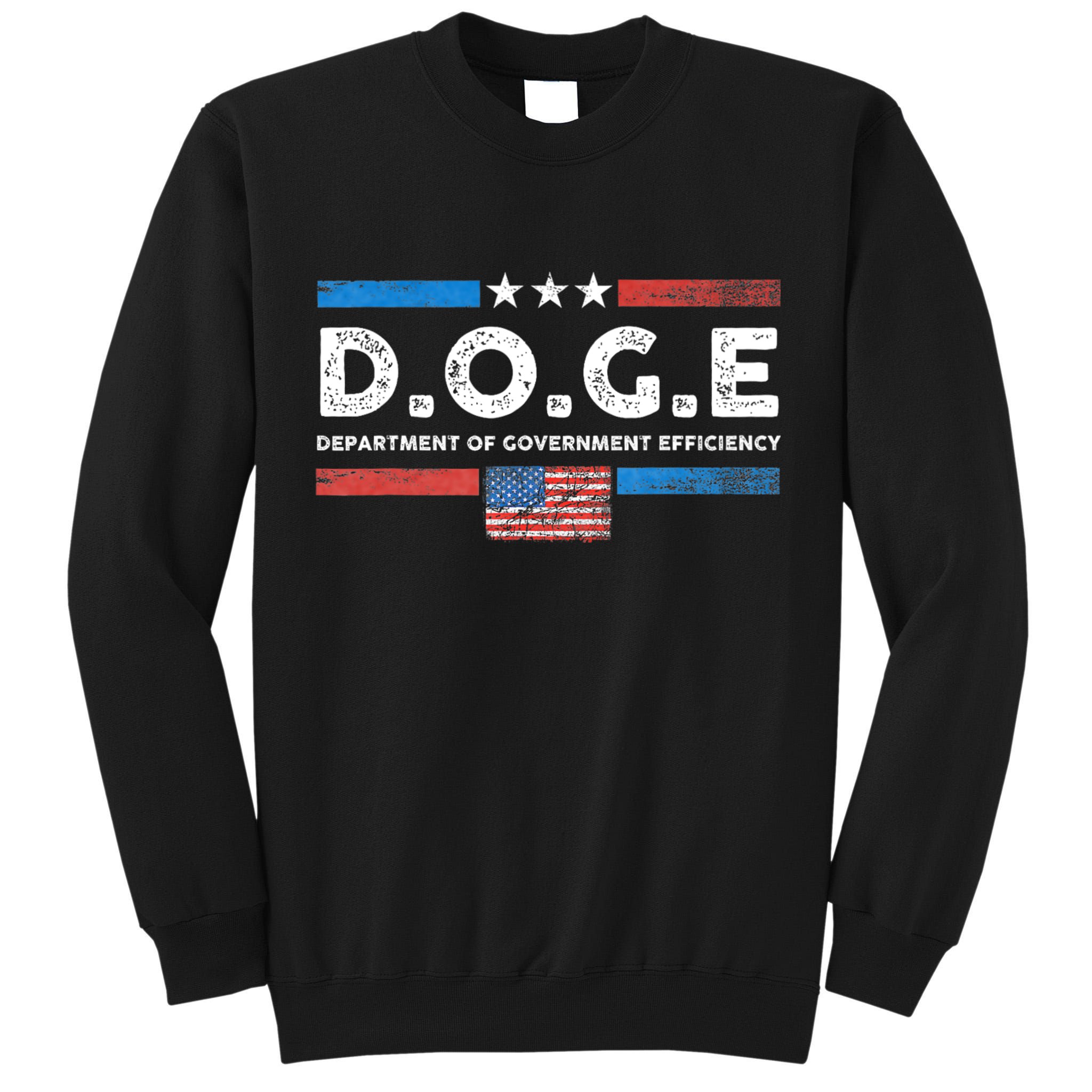 D.O.G.E Doge Department Of Government Efficiency Vintage Tall Sweatshirt