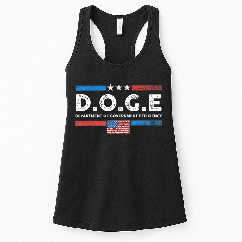 D.O.G.E Doge Department Of Government Efficiency Vintage Womens Tank Top