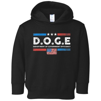 D.O.G.E Doge Department Of Government Efficiency Vintage Toddler Hoodie