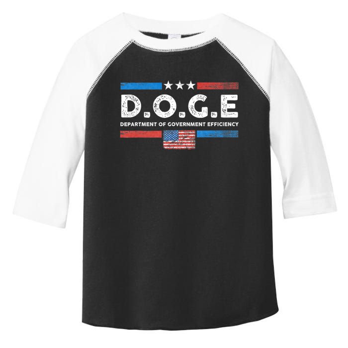 D.O.G.E Doge Department Of Government Efficiency Vintage Toddler Fine Jersey T-Shirt