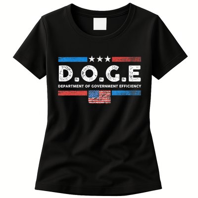 D.O.G.E Doge Department Of Government Efficiency Vintage Womens T-Shirt