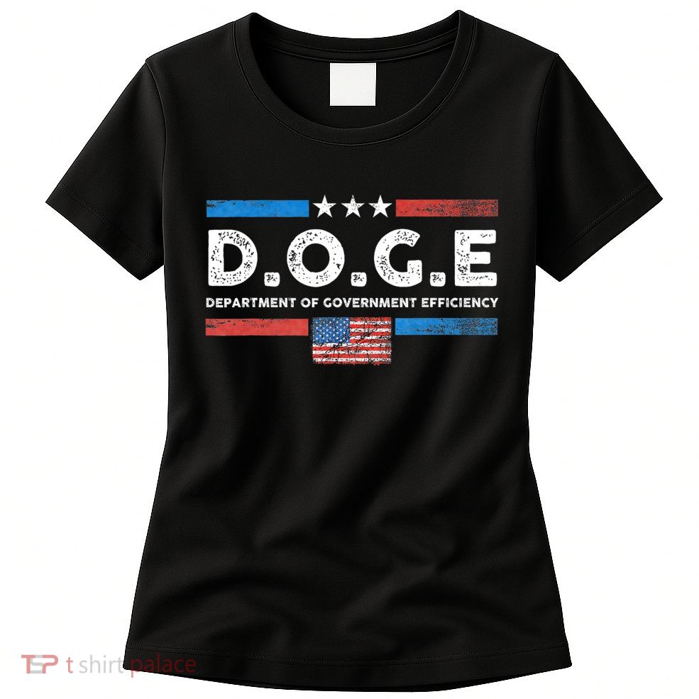 D.O.G.E Doge Department Of Government Efficiency Vintage Womens T-Shirt