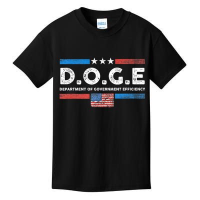 D.O.G.E Doge Department Of Government Efficiency Vintage Kids T-Shirt