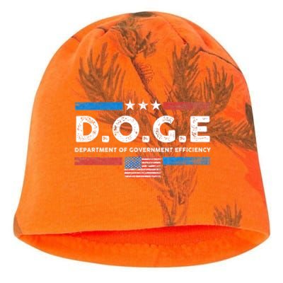 D.O.G.E Doge Department Of Government Efficiency Vintage Kati - Camo Knit Beanie