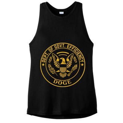 Dixiechick Doge Dept Of Govt Efficiency Ladies PosiCharge Tri-Blend Wicking Tank