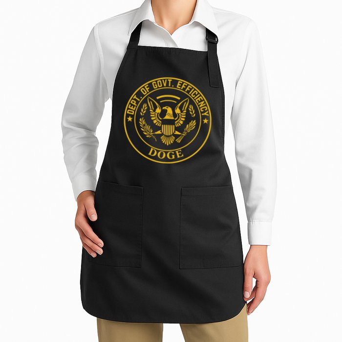 Dixiechick Doge Dept Of Govt Efficiency Full-Length Apron With Pockets