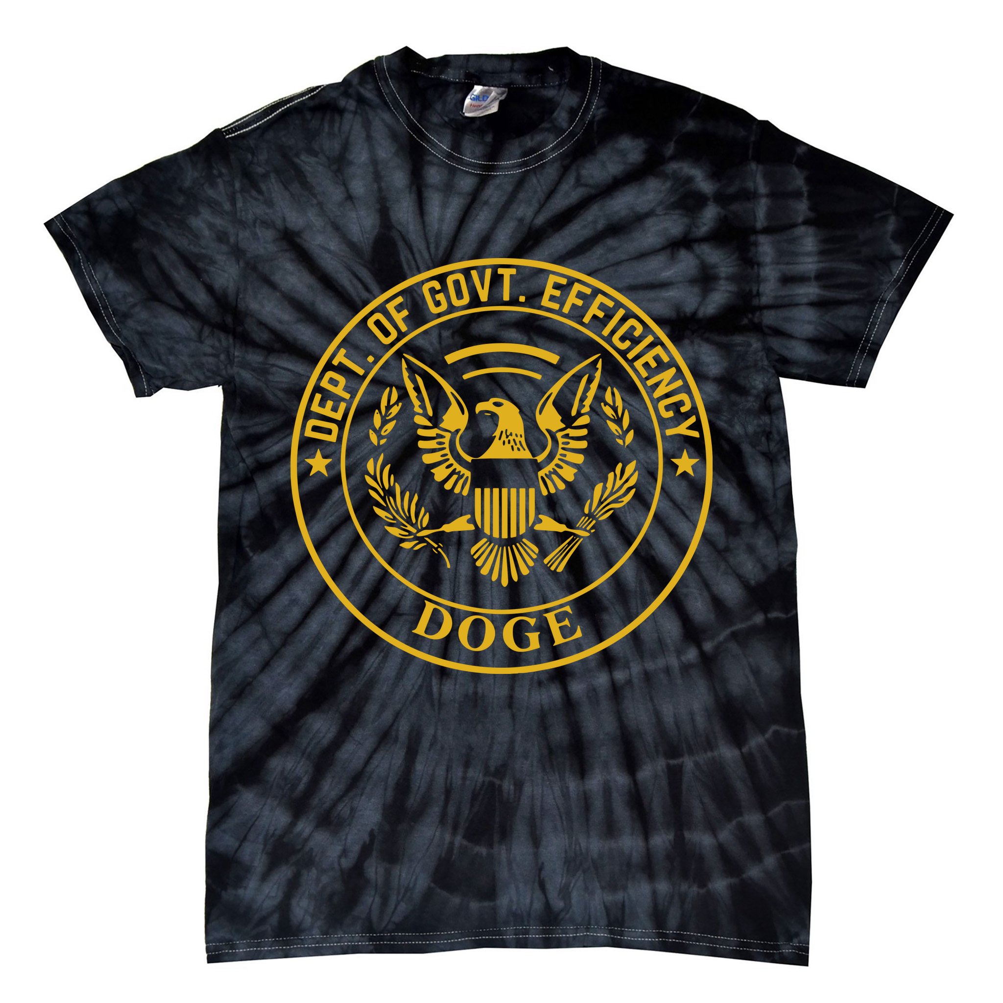 Dixiechick Doge Dept Of Govt Efficiency Tie-Dye T-Shirt