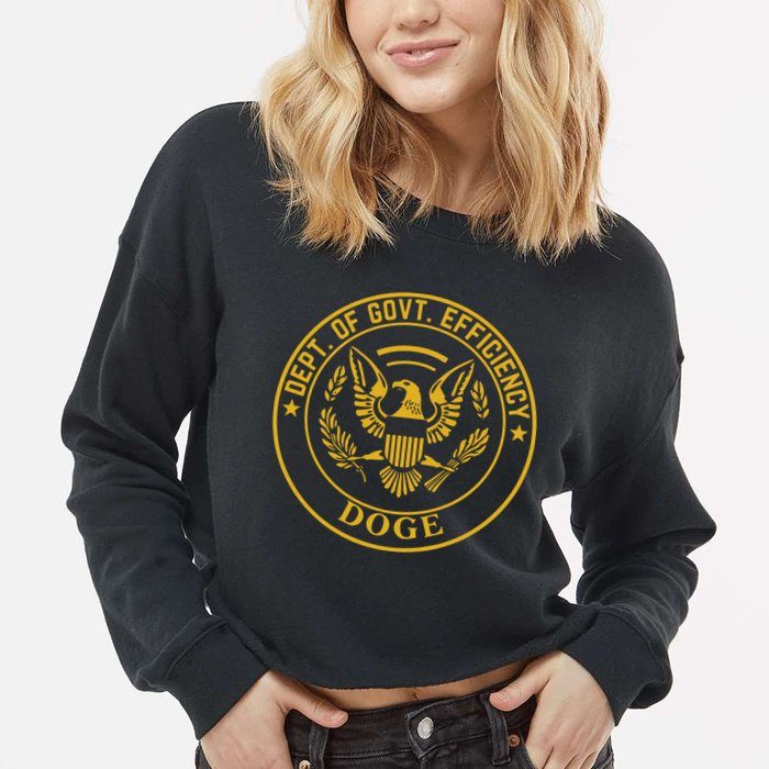 Dixiechick Doge Dept Of Govt Efficiency Cropped Pullover Crew