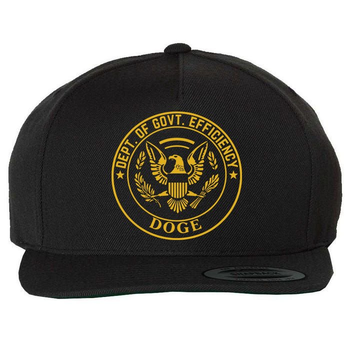 Dixiechick Doge Dept Of Govt Efficiency Wool Snapback Cap
