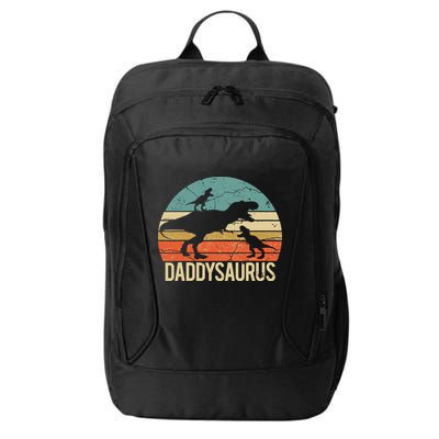 Daddy Dinosaur Daddysaurus 2 Two Christmas For Dad City Backpack