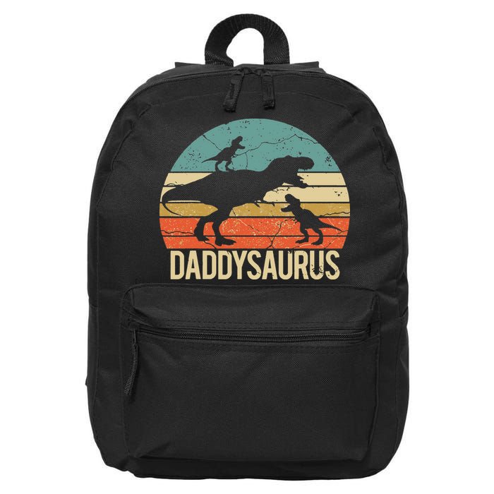 Daddy Dinosaur Daddysaurus 2 Two Christmas For Dad 16 in Basic Backpack