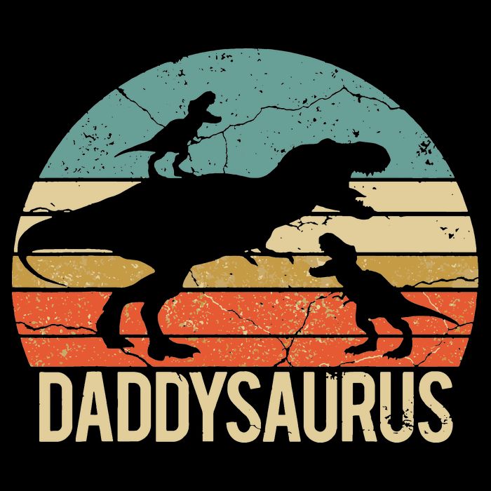 Daddy Dinosaur Daddysaurus 2 Two Christmas For Dad 16 in Basic Backpack
