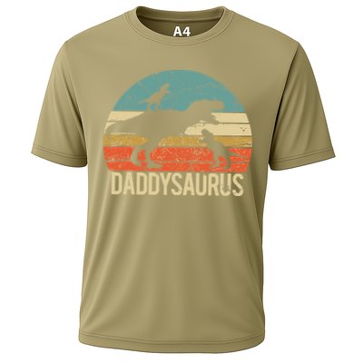 Daddy Dinosaur Daddysaurus 2 Two Christmas For Dad Performance Shirt
