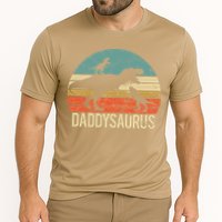 Daddy Dinosaur Daddysaurus 2 Two Christmas For Dad Cooling Performance Crew T-Shirt