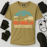 Daddy Dinosaur Daddysaurus 2 Two Christmas For Dad Cooling Performance Crew T-Shirt
