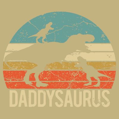 Daddy Dinosaur Daddysaurus 2 Two Christmas For Dad T-Shirt
