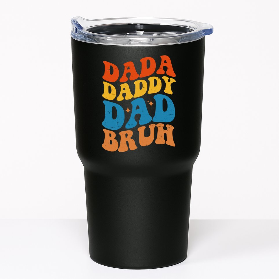 Dada Daddy Dad Bruh Retro Vintage Tumbler