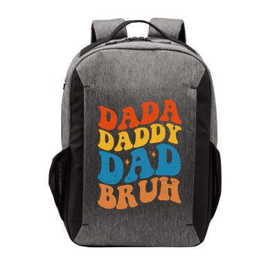 Dada Daddy Dad Bruh Retro Vintage Vector Backpack