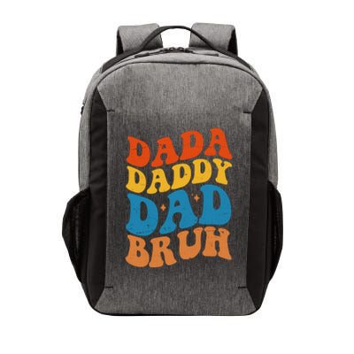 Dada Daddy Dad Bruh Retro Vintage Vector Backpack