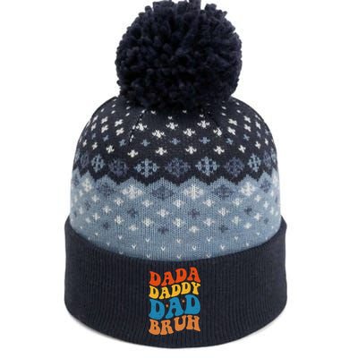 Dada Daddy Dad Bruh Retro Vintage The Baniff Cuffed Pom Beanie