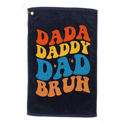 Dada Daddy Dad Bruh Retro Vintage Golf Towel