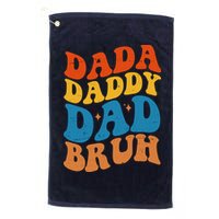 Dada Daddy Dad Bruh Retro Vintage Golf Towel