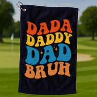 Dada Daddy Dad Bruh Retro Vintage Golf Towel