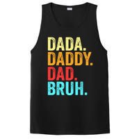 Dada Daddy Dad Bruh Fathers Day Groovy Funny Father Gifts PosiCharge Competitor Tank