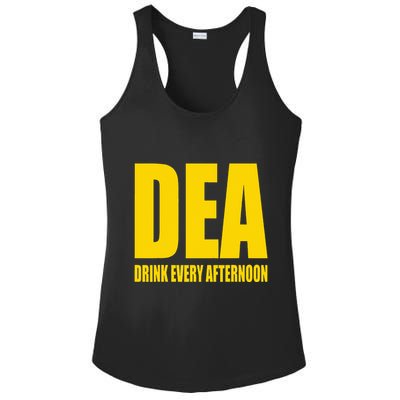 Dea Drink Every Afternoon Funny Drinking Parody Gift Ladies PosiCharge Competitor Racerback Tank