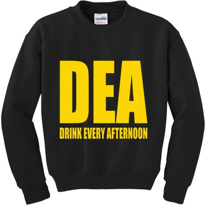 Dea Drink Every Afternoon Funny Drinking Parody Gift Kids Sweatshirt