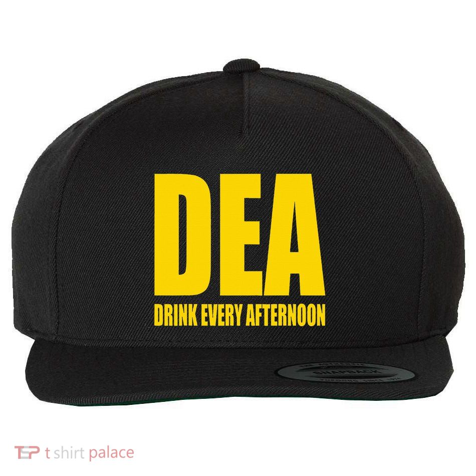 Dea Drink Every Afternoon Funny Drinking Parody Gift Wool Snapback Cap