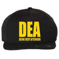 Dea Drink Every Afternoon Funny Drinking Parody Gift Wool Snapback Cap