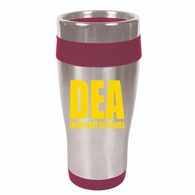 Dea Drink Every Afternoon Funny Drinking Parody Gift 16oz Travel Tumbler