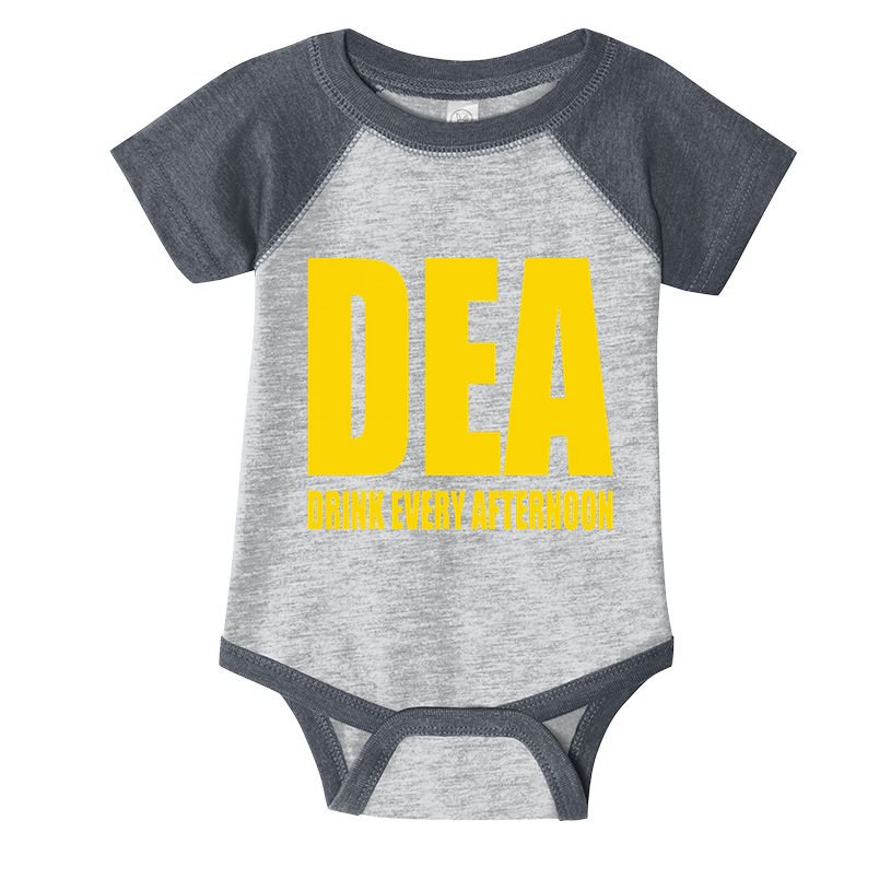 Dea Drink Every Afternoon Funny Drinking Parody Gift Infant Baby Jersey Bodysuit