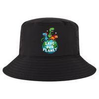 Determined Dino Earth Save Our Planet Cool Comfort Performance Bucket Hat