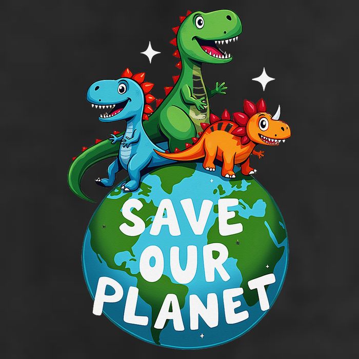 Determined Dino Earth Save Our Planet Cool Comfort Performance Bucket Hat