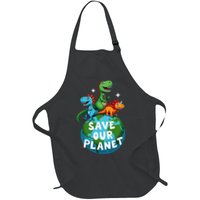 Determined Dino Earth Save Our Planet Apron