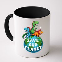 Determined Dino Earth Save Our Planet Mug
