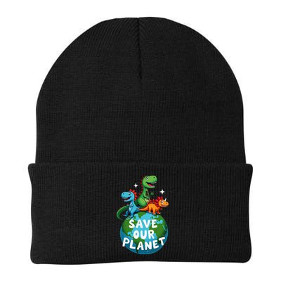Determined Dino Earth Save Our Planet Beanie