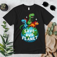 Determined Dino Earth Save Our Planet Premium T-Shirt